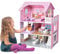 FIVMEN Puppenhaus 3 Etagen Holz Dollhouse Puppenhäuser mit Möbeln und diversen Zubehör für Große Puppen Spielzeug für ab 3 Jahre mädchen, 60x24x70cm