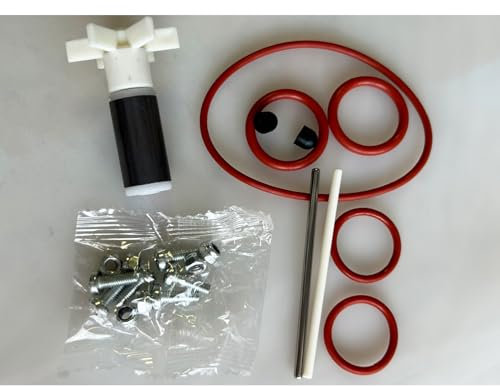 ZCLYHT #58113 P4071 Fix E02 for Spa Lay Z Filter Pump Impeller Replacement Hot Tub Pump Impeller Hot Tub Water Pump Repair Kit (w/Impeller & Shafts Pump Seal Ring and Screw)