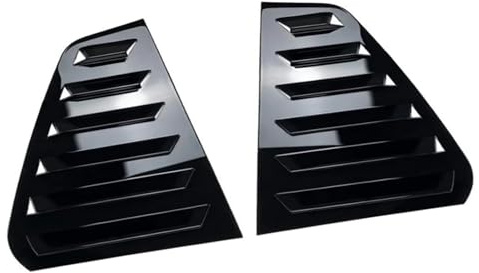 Alerón trasero for VW Golf 7 7.5 MK7 MK7.5 for GTI for GTD 2013-2019, rejillas de ventilación for ventanas laterales traseras de coche(Gloss black)