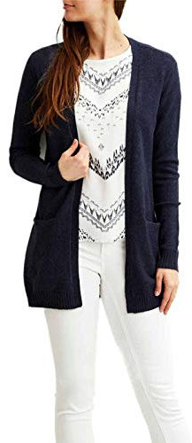 Vila Cardigan Basique pour Femme, Bleu, XL