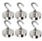 6 x starke robuste Neodym-Magnethaken 32 mm Ferrit-Klemmkraft für Kühlschrank, Stahlwand, Zuhause, Küche, Schlafzimmer, Badezimmer, Arbeitsplatz, Büro, Lager, Garage, 34 kg