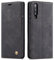 QLTYPRI Case for Samsung Galaxy A50, Vintage PU Leather Wallet Case Card Slot Kickstand Magnetic Closure Shockproof Flip Folio Case Cover for Samsung Galaxy A30S A50 A50S - Black