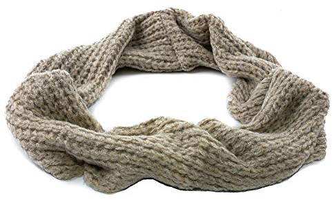 MFAZ Morefaz Ltd Mütze Damen Winter Beanie Wurm Strickmütze Wolle Fleece Bommel Pom Pom (Schal Beige)