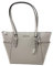 Michael Kors Charlotte Large Top Zip Tote Pearl Grey