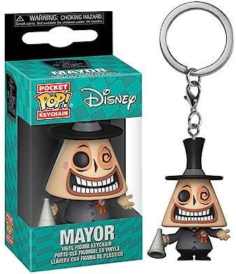 Funko Pop! Keychain: Disney The Nightmare Before Christmas - The Mayor - Neuartiger Schlüsselanhänger - Vinyl-Minifigur Zum Sammeln - Strumpffüller - Geschenkidee - Offizielle Handelswaren
