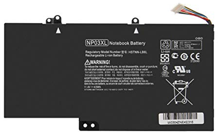 Exmate 49Wh NP03XL Battery for HP Envy X360 15-U Series, 13-A Series, 13-B Series 11.4V