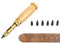 QWORK® Schrauben Locher, 6 Schlagkopf 1.5 mm, 2 mm, 2.5 mm, 3 mm, 3.5 mm, 4 mm, verstellbarer Lochstanzer, zum Nähen von Leder