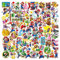 Deen Super Mario Aufkleber Pack 100 Stück, wasserdichte Vinyl Aufkleber Anime Stickers Trendiges Scrapbook Abziehbilder für Teenager Mädchen Laptop Tasche Skateboard Fahrrad Wasserflaschen Telefon