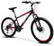 GERONI Bici bicicletta MTB Magnum 24'' Pollici ammortizzata cambio a 21 velocita' Mountain Bike freni a disco (Rosso)