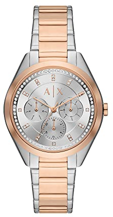 Armani Exchange Damen Quarz Uhr mit Armband LADY GIACOMO AX5655
