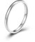 Musihy Ehering Edelstahl Set, Männer Ring Edelstahl 2 MM Breit Silber Ringgröße 67
