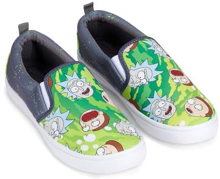 RICK AND MORTY Herrenschuhe – Herren-Sneaker zum Hineinschlüpfen – Rick & Morty Canvas-Sneaker zum Hineinschlüpfen