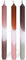 COMFORDER Dip Dye Kerzen, Stabkerzen Bunt (3 Stk.) handgemachte Tafelkerzen mit Farbverlauf, 9 Std. lange Brenndauer, Paraffin, 24 x 2,2 cm (Roza)