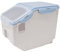 Contenitore per Riso, Ecologico, Resistente Alle Alte Temperature, Salvaspazio, Contenitore per Alimenti Ermetico in Plastica con Coppa per Fagioli (Blu 15 kg)