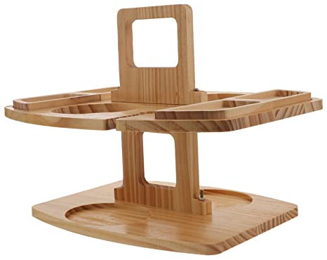 Cabilock 1stk Weinregal Picknicktisch Weinhalter Wein-Snack-Tisch Weintisch Im Freien Weintisch Für Gras Klappbarer Weintisch Picknick-klapptisch Weintablett Im Freien Holz Hölzern Draussen