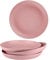 Irrun Lightweight Unbreakable Dinner Plates, Extra Large 4 Pack Plastic Plates for Kitchen, Dessert Pizza Pasta Bread Snack Salad Plates for Picnic, Camping & BBQ (Pink)