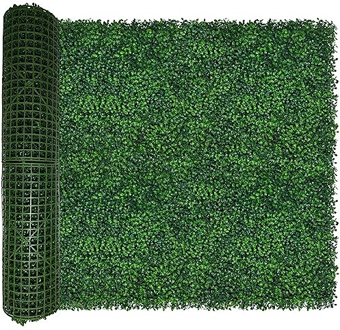 ODTORY Artificial Ivy Privacy Fence Wall Screen,40X120 in(33.5 sqft) UV-Anti Faux Boxwood Roll Panels Greenery Backdrop Ivy Vine Leaf Hedges Fence Panels for Indoor Outdoor Green Wall Decor