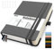 Mlife A5 Dotted Journal Notizbuch,360 Seiten Und 100g/M² Tintenfestes Papier,Hardcover Collegeblock Notizblock,Notizbücher Mit Falttasche Für Büro Schule Zuhause Schreiben&Notizen(Grey)