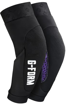 G-Form Terra Mountainbike Ellbogenschützer - Schutzausrüstung für Radfahren, Skateboarding & mehr - Flexibler & atmungsaktiver Ellbogenschützer - Schwarz, Erwachsene Mittel