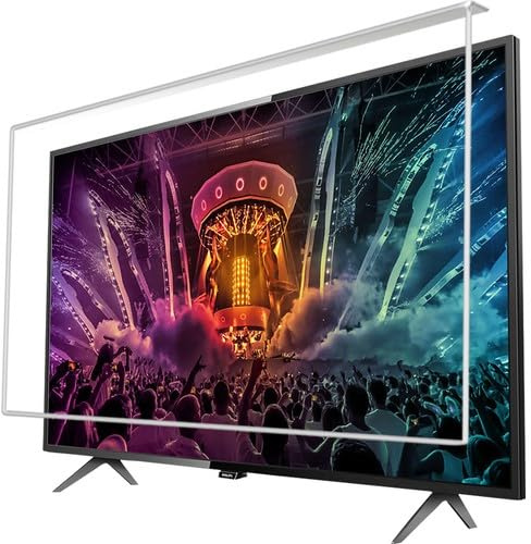 Generisch 50-65 Zoll | Anti-Schaden Bildschirmschutz für Fernseher | Kristallklare Sicht, Langlebiger Displayschutz | Einfache Installation und Stilvolles Design (55)