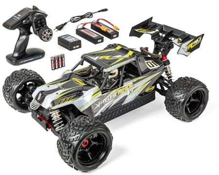 Carson 500409087 - 1:8 Virus Race 4.3 4S bl. 100% RTR weiß - Neu