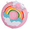 Donut-Flasche, 380 Ml, Cartoon-Donut-Flasche, süß für den Außenbereich (Rosa Regenbogen)