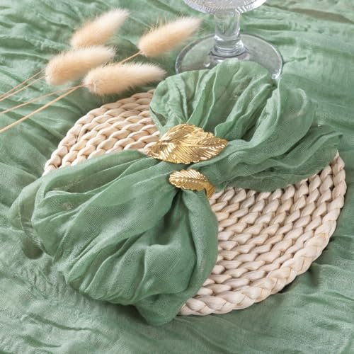 Seihtuch-Servietten, Sommer, Gaze, waschbar, Abendessen, Hochzeit, Party, Heimdekoration