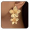 RIXERKOC Orecchini d' Oro a Forma di Fiore per Donna Orecchini d' Oro Bohemien Eleganti Orecchini a Goccia a Fiore Regalo di Gioielli Floreali