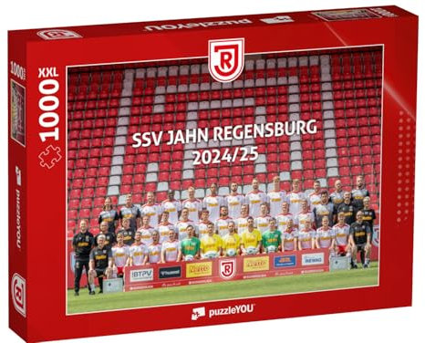 Puzzle 1000 Teile XXL „SSV Jahn Regensburg – Mannschaft 2024/25“ – aus der Puzzle-Kollektion Sport, Regensburg