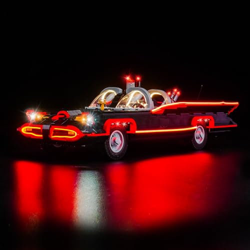 LocoLee Led Light Set Compatible with Lego Batman: The Classic TV Series Batmobile Led Decoration Lighting Kit Compatible with Lego 76328 Building Blocks Model,Only Lights Set,No Model