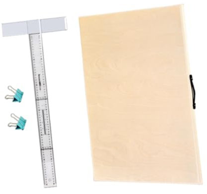 Baoblaze Zeichenbrett Architektur Zeichenbrett Multifunktional Tragbar mit Lineal Zeichentisch für Zeichner Studenten Ingenieur, mit Griff