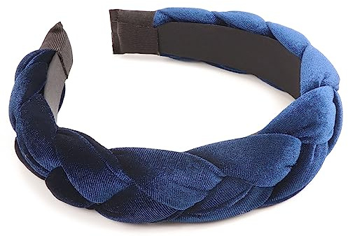 DRESHOW Bandeaux Tressés pour Femmes Anneau à Cheveux en Velours Bandeaux élastiques Croisés Accessoires