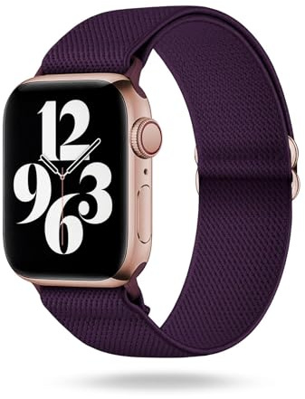 ONEFLOW Flex Loop Kompatibel mit Apple Armband Elastisch, Textil Stoff iWatch Armbänder Damen Herren Sport, Sportarmband Nylon Ersatz Watch Band Flexibel