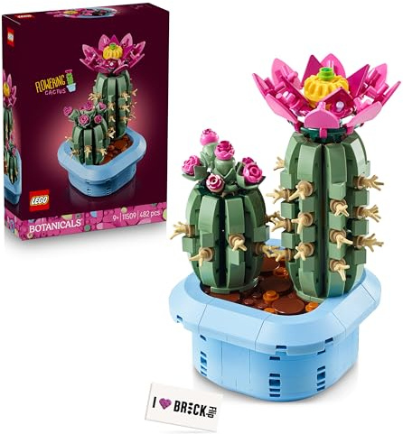 LEGO Kaktus - LEGO 11509 Blühender Kaktus, inkl. bedruckter Fliese, Botanicals