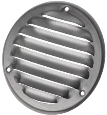 Ø 100mm Griglia di Ventilazione con Zanzariera - Griglie D'Aerazione in Metallo - Acciaio Inossidabile