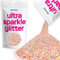 Hemway Ultra Sparkle Glitter - Rose Gold Holographic | Chunky Metallic Flakes for Resin & Epoxy Crafts | Supplies for Tumblers, Festival, Hair, Face, Body, Eye & Nail Art Decoration | 100 g