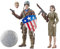Marvel Legends Series Captain America: The First Avenger Actionfigur, 15,2 cm, inspiriert vom Film Captain America und Peggy Carter, Sammel-Actionfigur, 2er-Pack (exklusiv bei Amazon)