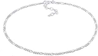 Elli Fußschmuck Damen Fußkettchen Figaro Zeitlos Basic in 925 Sterling Silber