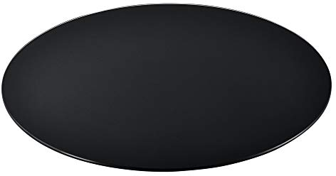 Tablero de Vidrio para Mesa de Centro para Mesa de Comedor Placa Inferior para Chimenea Vidrio Templado Ø 900 x 6 mm Negro