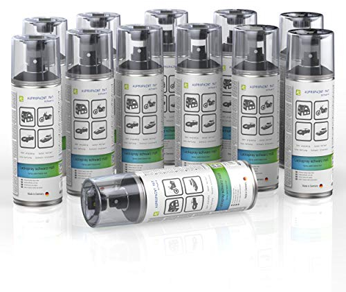 AUPROTEC Lackspray AUPROPAINT MAT schwarz matt Sprühlack Auto Lack Spray 12x 400ml