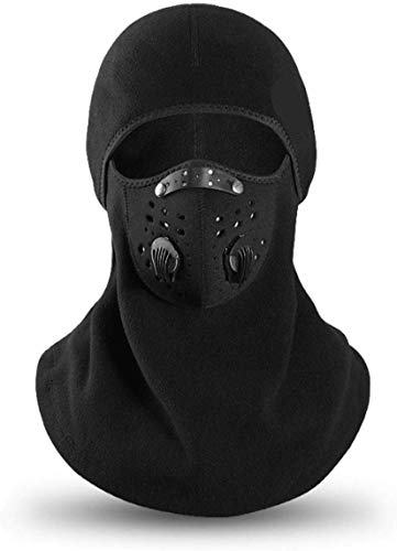 Baogu Schwarz Atmungsaktives Gesichtshaube Sturmhaube Motorradmaske Fahrrad Maske Halswärmer leichte Winddichte für Damen Herren