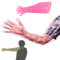 YouU Gants jetables en film plastique souple Bras long Examen vétérinaire Gant d'insémination artificielle ， 10 pièces Rose (Peut être accroché autour du cou)