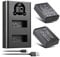 ENEGON LP-E12 Battery(2-Pack) and LCD Charger Kit for Canon EOS M50, EOS 100D, EOS M50 Mark II, EOS M100, EOS M200, EOS M10, EOS M2, EOS M Digital Cameras