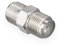 HB-DIGITAL 1x Profi SAT Koaxialkabel Adapter Verbinder F-Kupplung F-stecker Für Fernsehkabel Antennenkabel Satelliten Kabel 2X F-Buchse Breite - Vernickelt