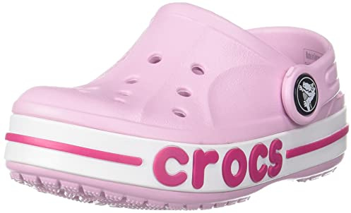 Crocs Bayaband Clogs für kleine Mädchen und Jungen mit Fersenriemen für sicheren Halt 20-21 EU Ballerina Pink/Candy Pink