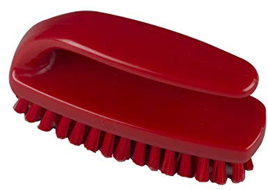 Hillbrush Professional Grippy Nail Brush 102mm (Red)