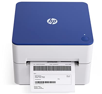 HP Work Solutions Versand 4x6 Thermo-Etikettendrucker Benutzerfreundlicher Hochgeschwindigkeitsdrucker mit 203 DPI für Home Office oder Unternehmen Unterstützt PC und Mac