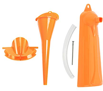 HCmotorku Entonnoir de remplissage d'huile pour carter de manivelle, boîtier primaire, entonnoir de remplissage d'huile anti-goutte, kit d'entonnoirs pour Harley 3 pièces, orange