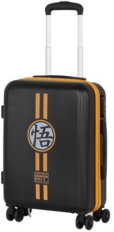 Dragon Ball Symbol-ABS 4-Rad-Kabinenkoffer, Schwarz, 20 x 38 x 55cm, Kapazität 27 L