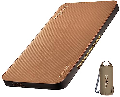 Lost Horizon Air & Foam Campingmatratze, selbstaufblasende Isomatte, 11 cm dick, Breites Einzelbett